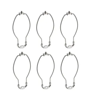 # 20003-26 9" Lamp Harp with Saddle in Satin Nickel Finish, 6 Pack