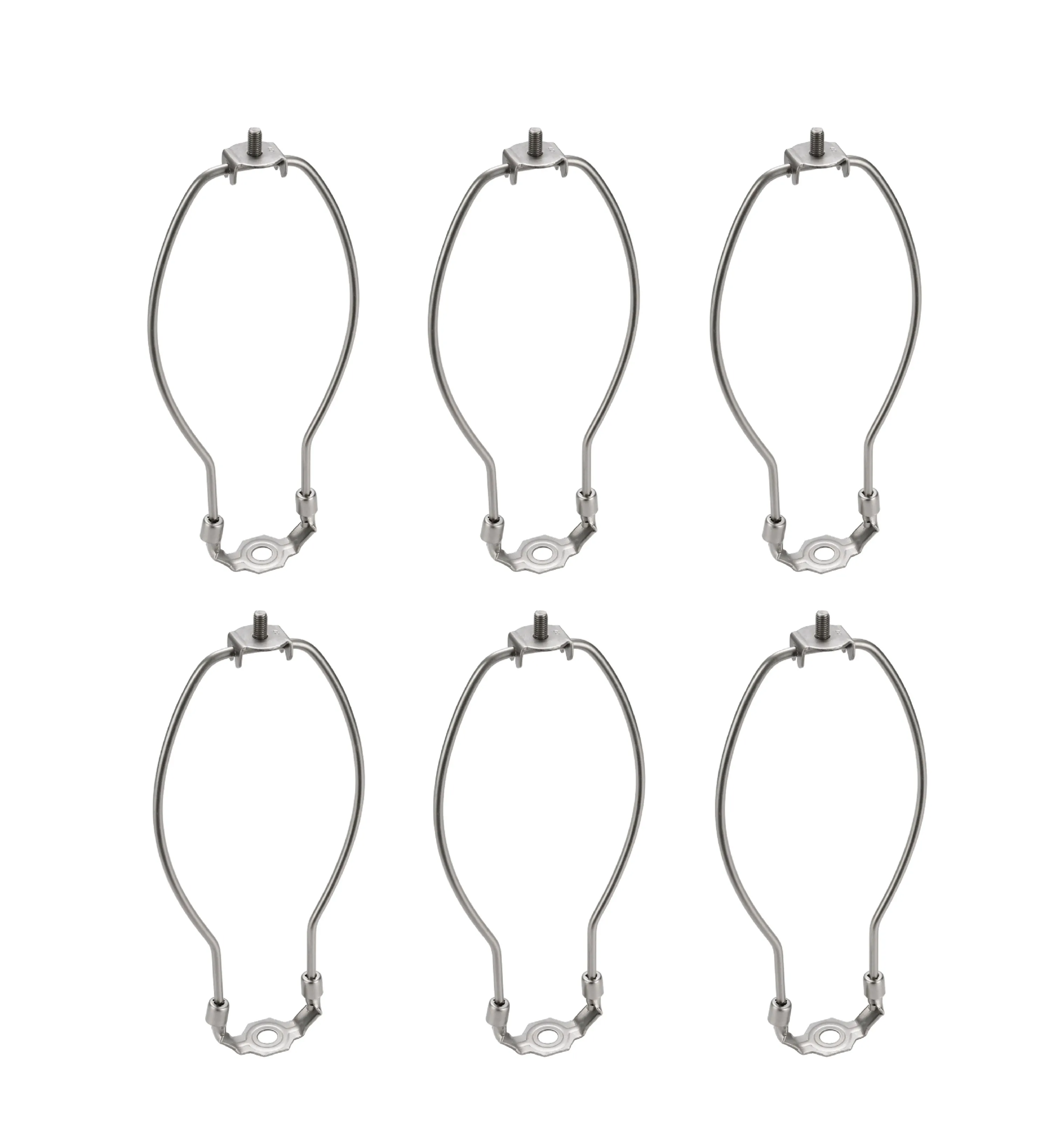 # 20003-26 9" Lamp Harp with Saddle in Satin Nickel Finish, 6 Pack