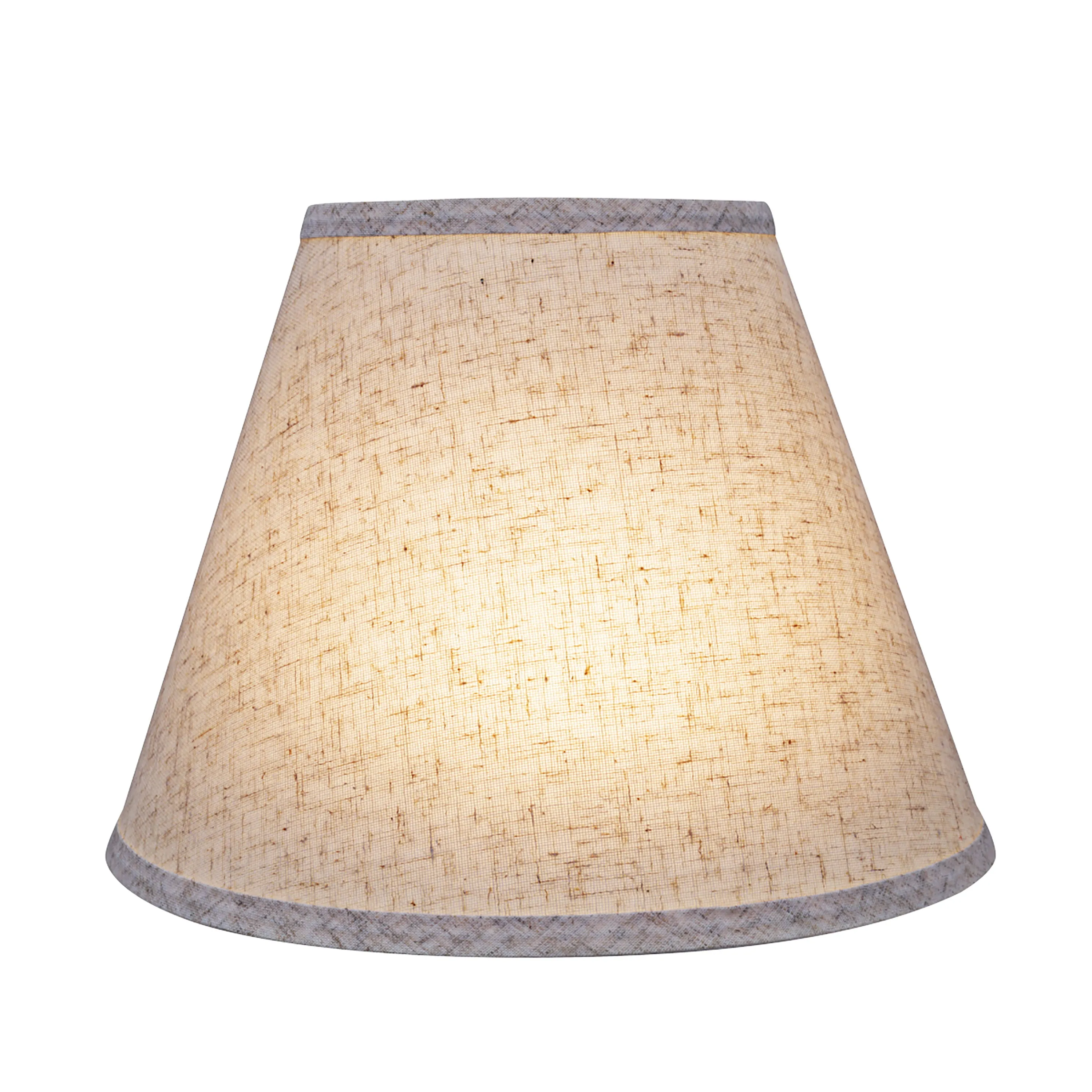 # 58877 Transitional Hardback Empire Shape UNO Construction Lamp Shade in Flaxen, 12" Wide (6" x 12" x 9")