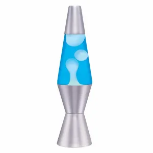 14.5in Lava Lamp White/Blue