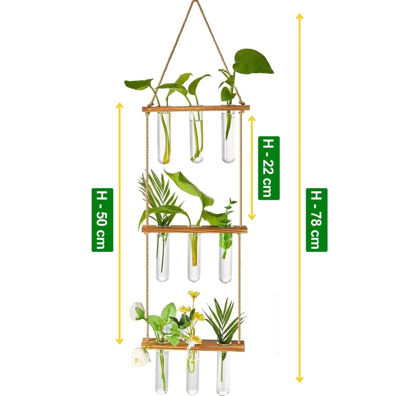 3-Tier Wall Hanging Test Tube Planter