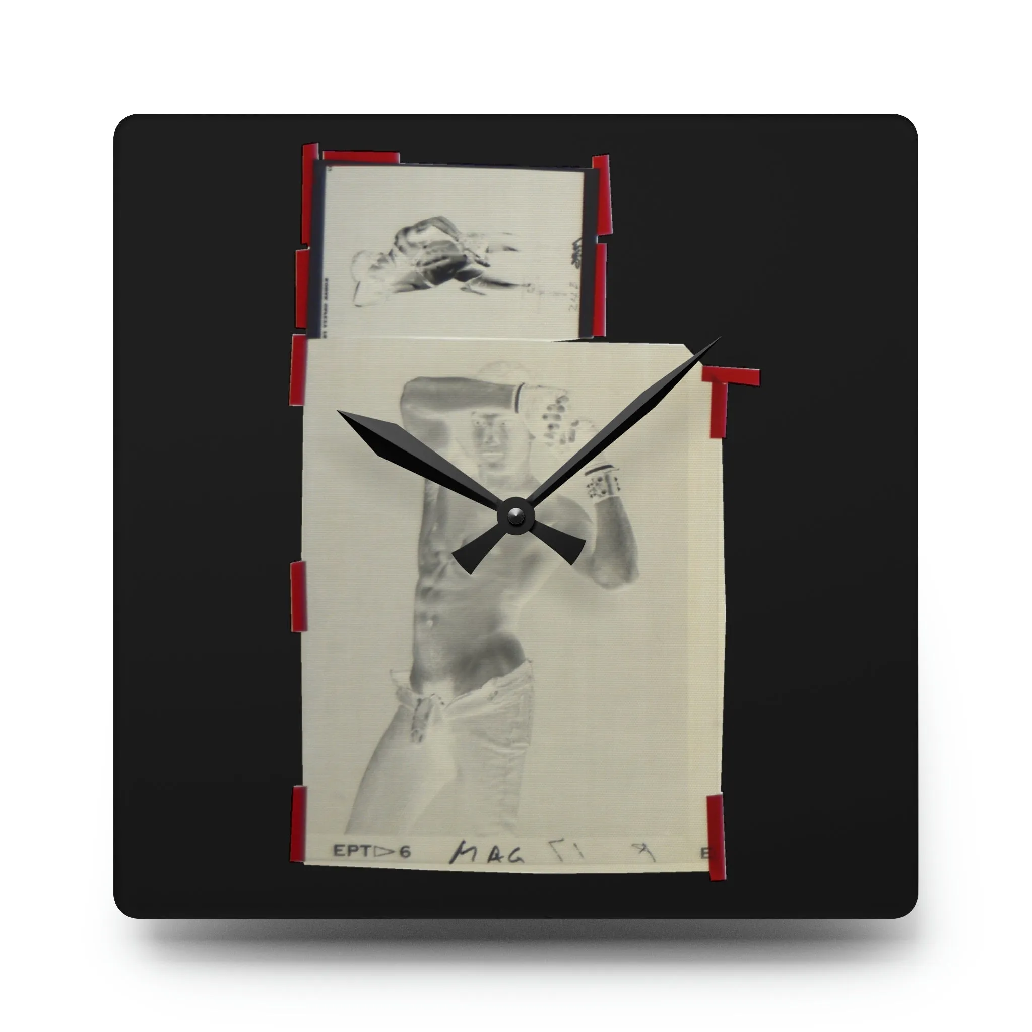 90S VINTAGE GAY PORN TRANSPARENCY Wall Clock #5