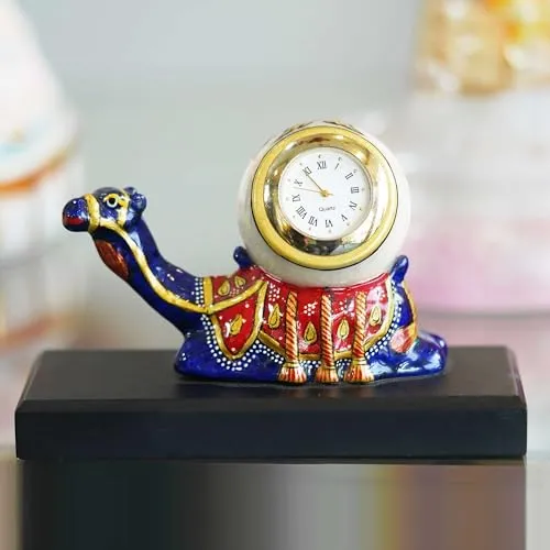 A PRIME CHOICE Handcrafted Marble Camel Clock Timeless Elegance for Interior Decor Your Home