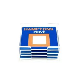 Acrylic Hamptons Coasters