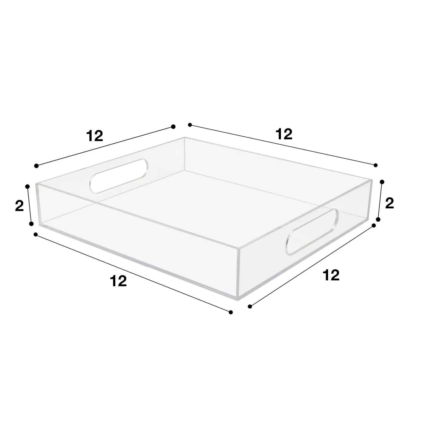 Acrylic Serving Tray (Square)