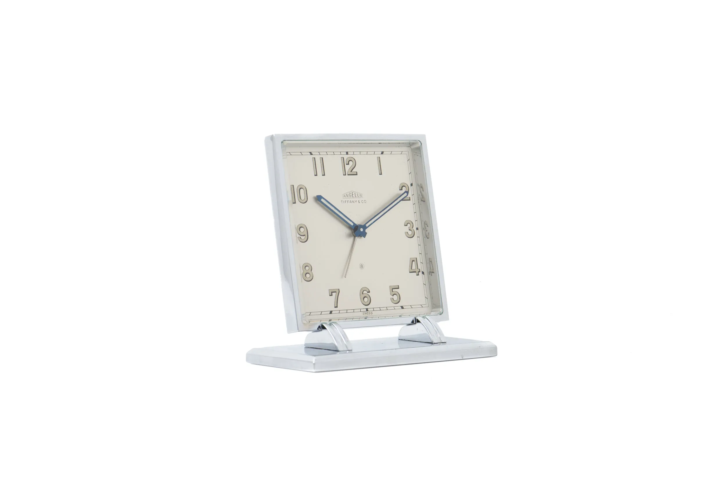 Angelus Art Deco Desk Clock For Tiffany & Co.