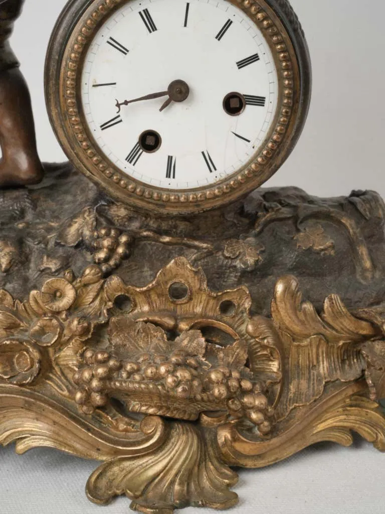 Antique French Rococo Style Mantle Clock