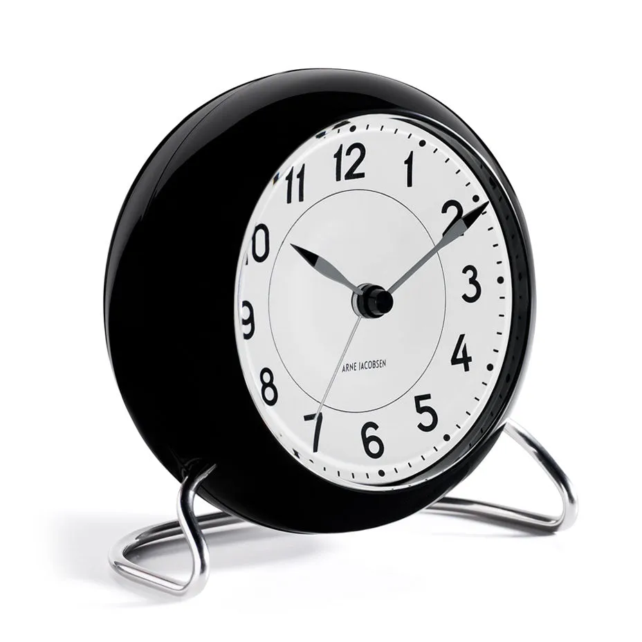 Arne Jacobsen - Station Alarm Clock - Black