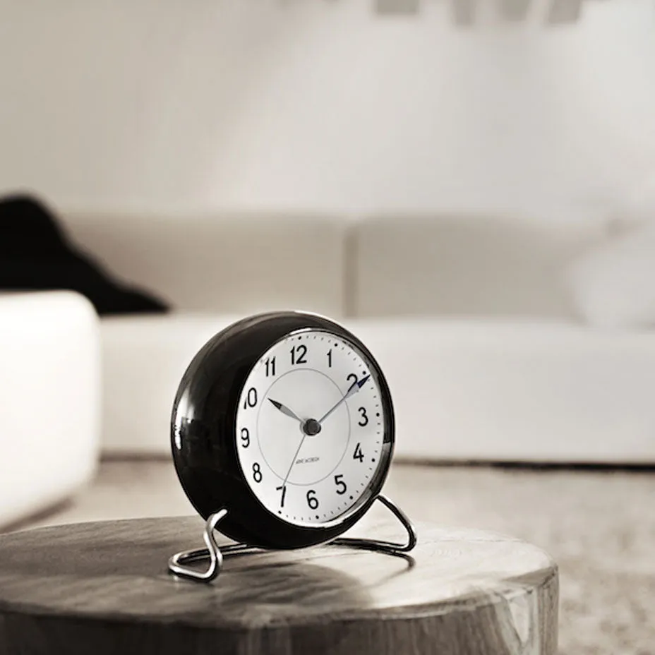 Arne Jacobsen - Station Alarm Clock - Black