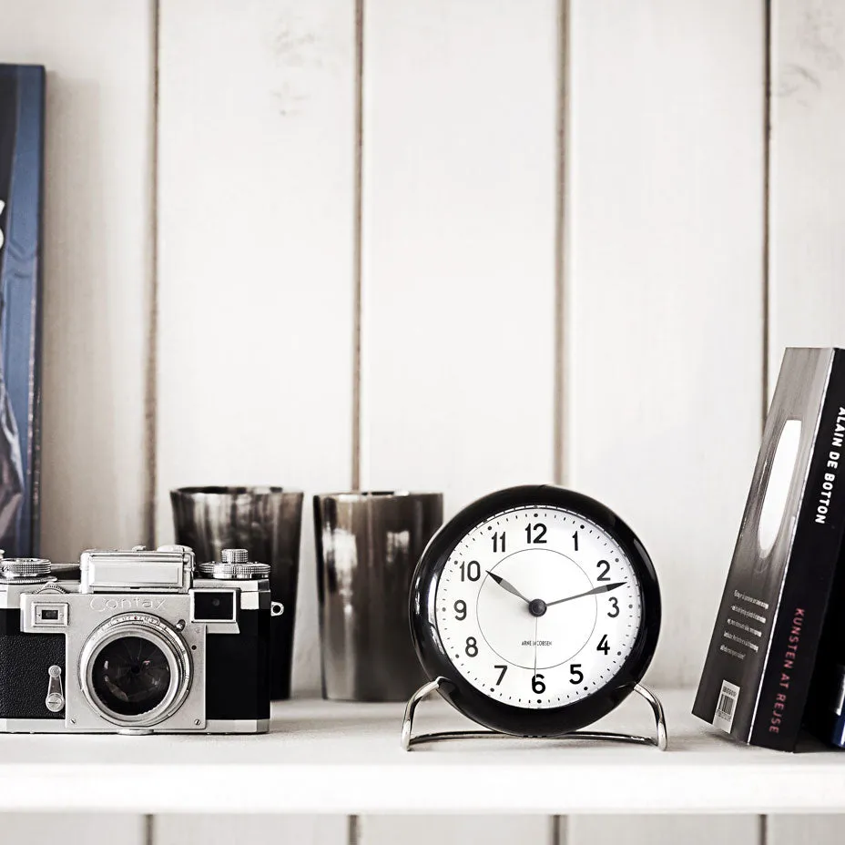 Arne Jacobsen - Station Alarm Clock - Black