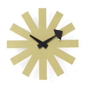 Asterisk Clock Brass (250 mm)