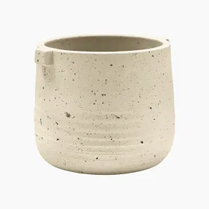 Aurora Terrazzo Handle Planter in Oat