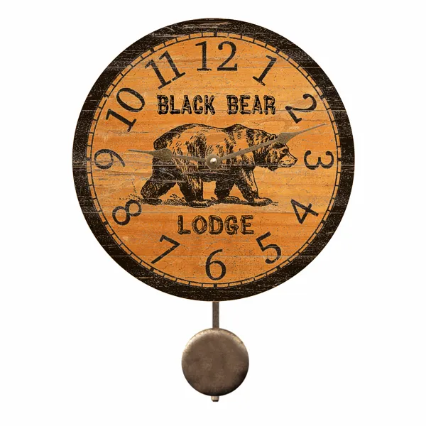 Black Bear Clock- Personalized Black Bear Clock