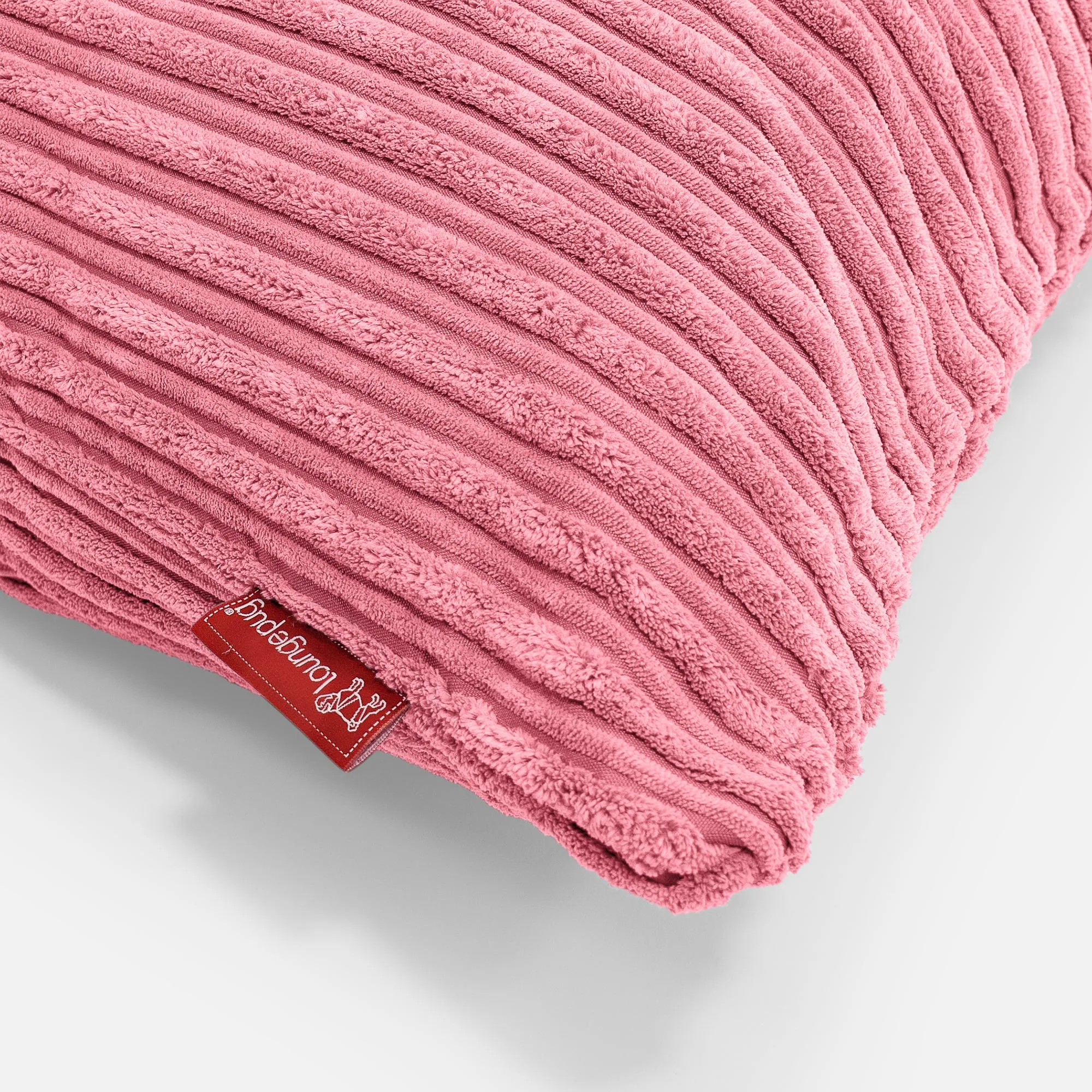 Bolster Scatter Cushion Cover 20 x 55cm - Cord Coral Pink