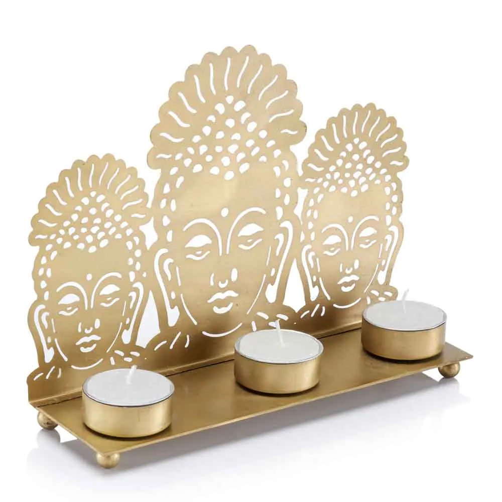 Buddha 3 Lite Candle Holder