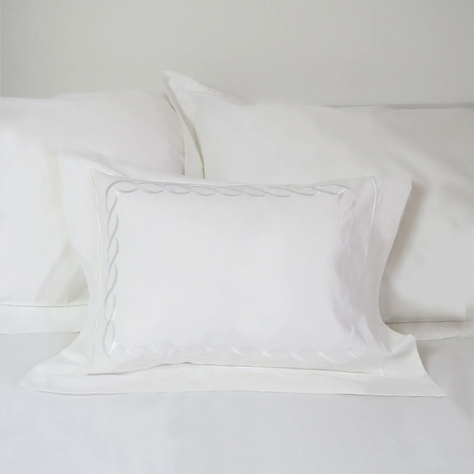 Cable Cotton Boudoir Cushion Cover