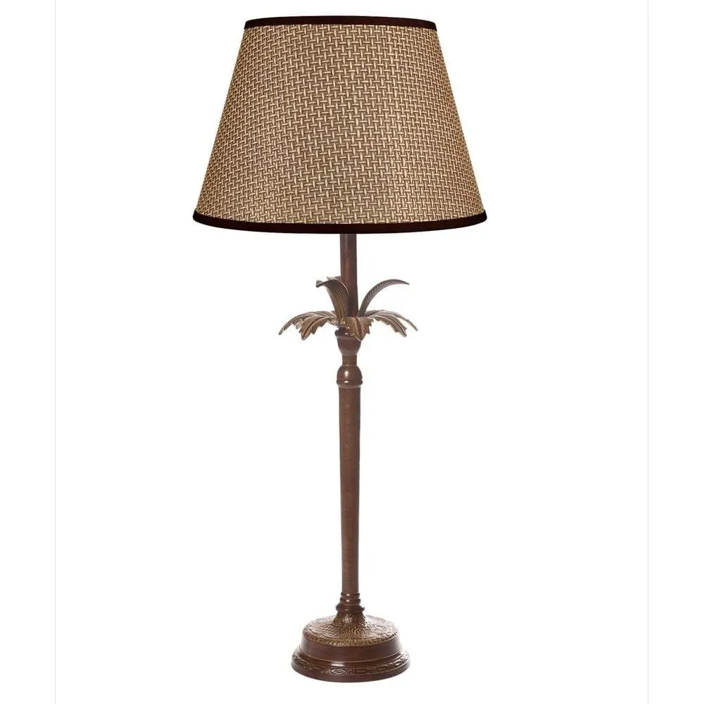 Casablanca Table Lamp Base Brown