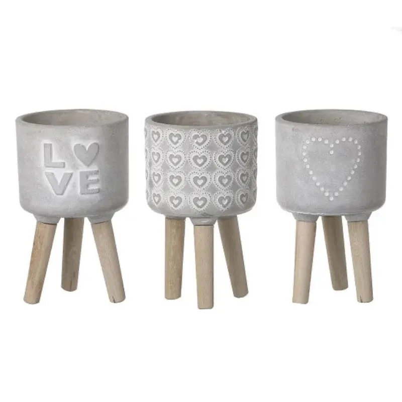 Cement Love Planters by Parlane