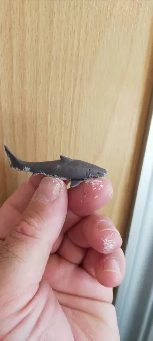 Crafting the Depths: Intricate Polymer Clay Shark Sculptures