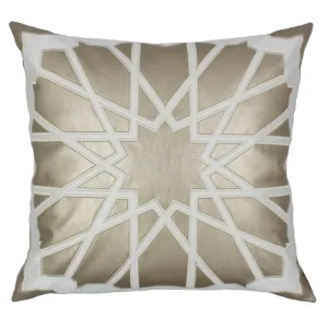 Cream and Gold Star Cushion Cover