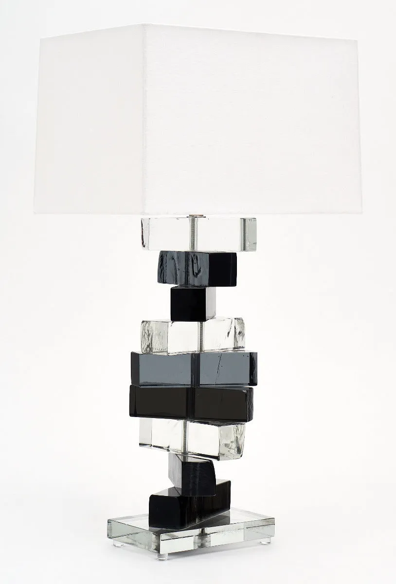 Cubist Murano Glass Lamps