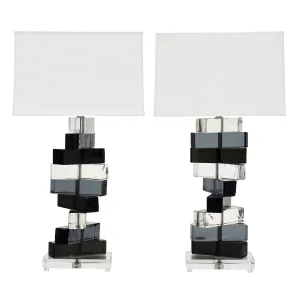 Cubist Murano Glass Lamps