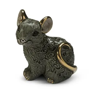 De Rosa Baby Black Rat Figurine