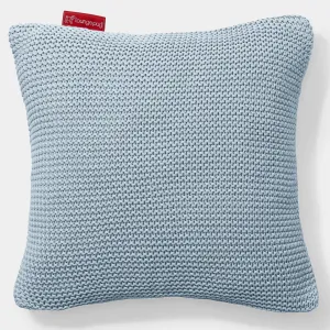 Decorative Cushion Cover 47 x 47cm - Ellos Knitted Misty Blue