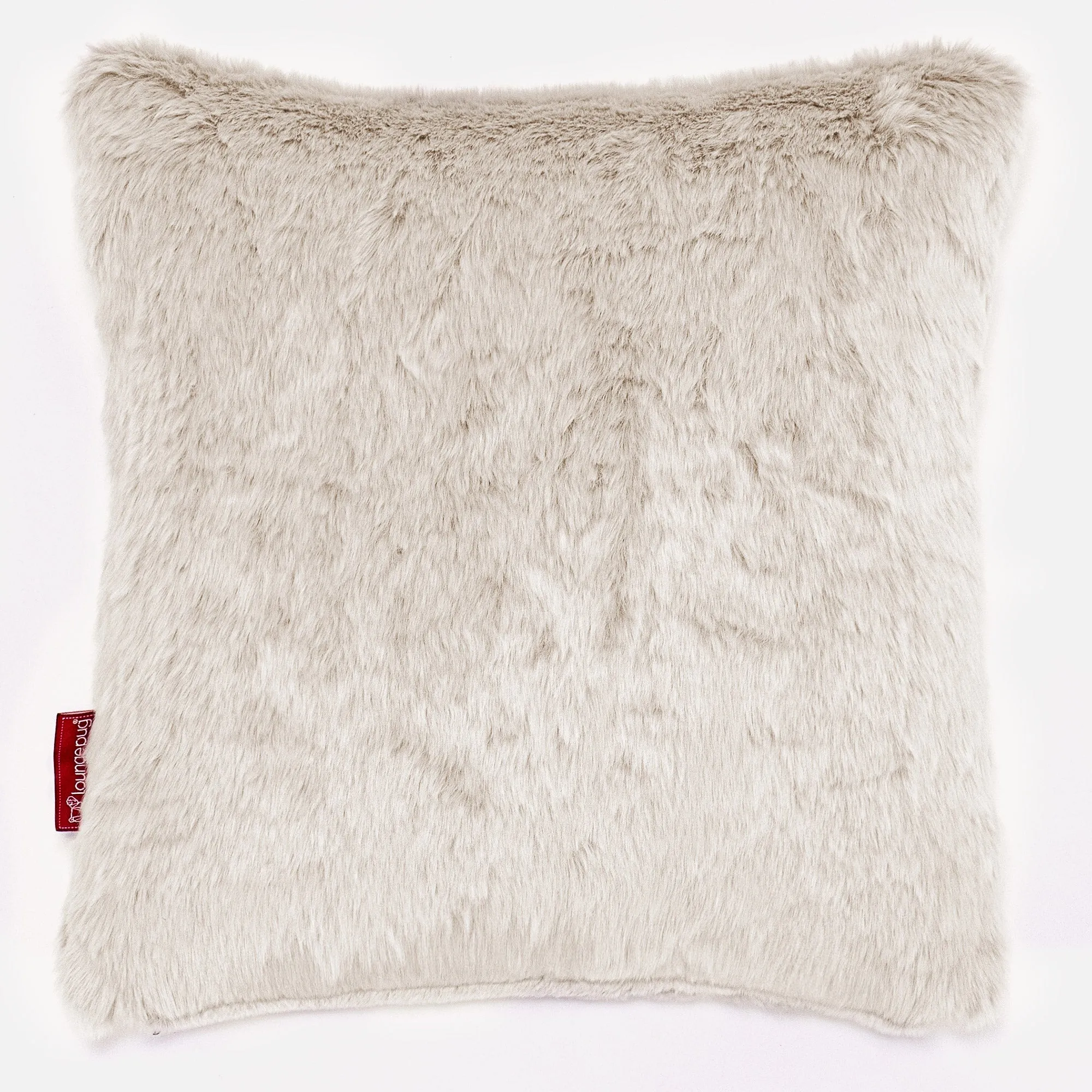 Decorative Cushion Cover 47 x 47cm - Fluffy Faux Fur Rabbit White