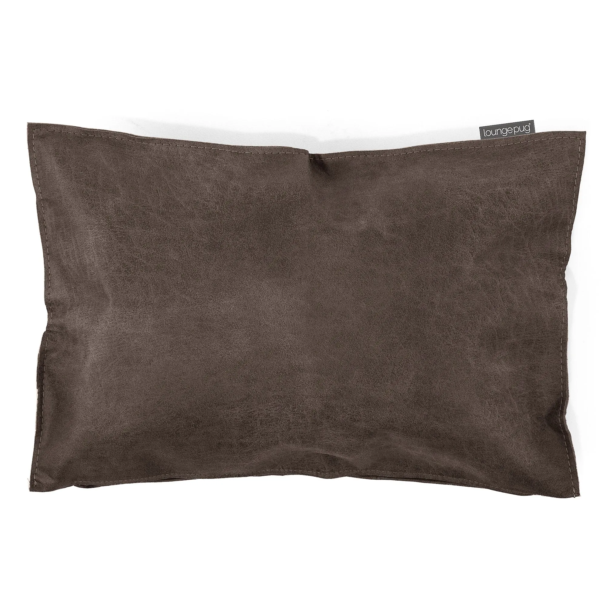 Decorative Rectangular Cushion Cover 35 x 50cm - Distressed Leather Natural Slate