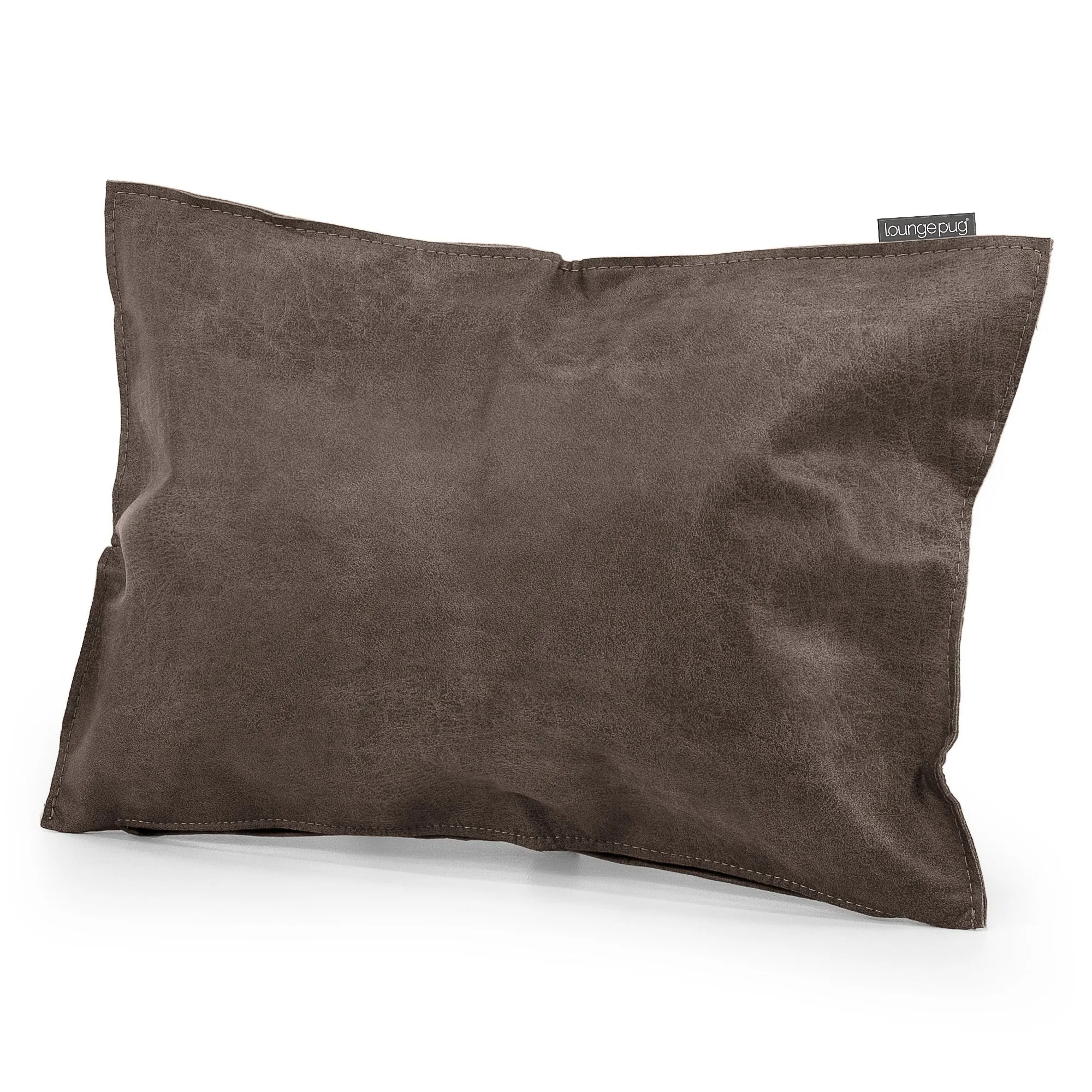 Decorative Rectangular Cushion Cover 35 x 50cm - Distressed Leather Natural Slate