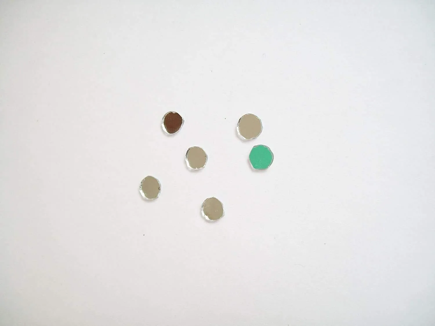 Excellentcrafts 6mm Round Shape Mirrors (100 pcs)