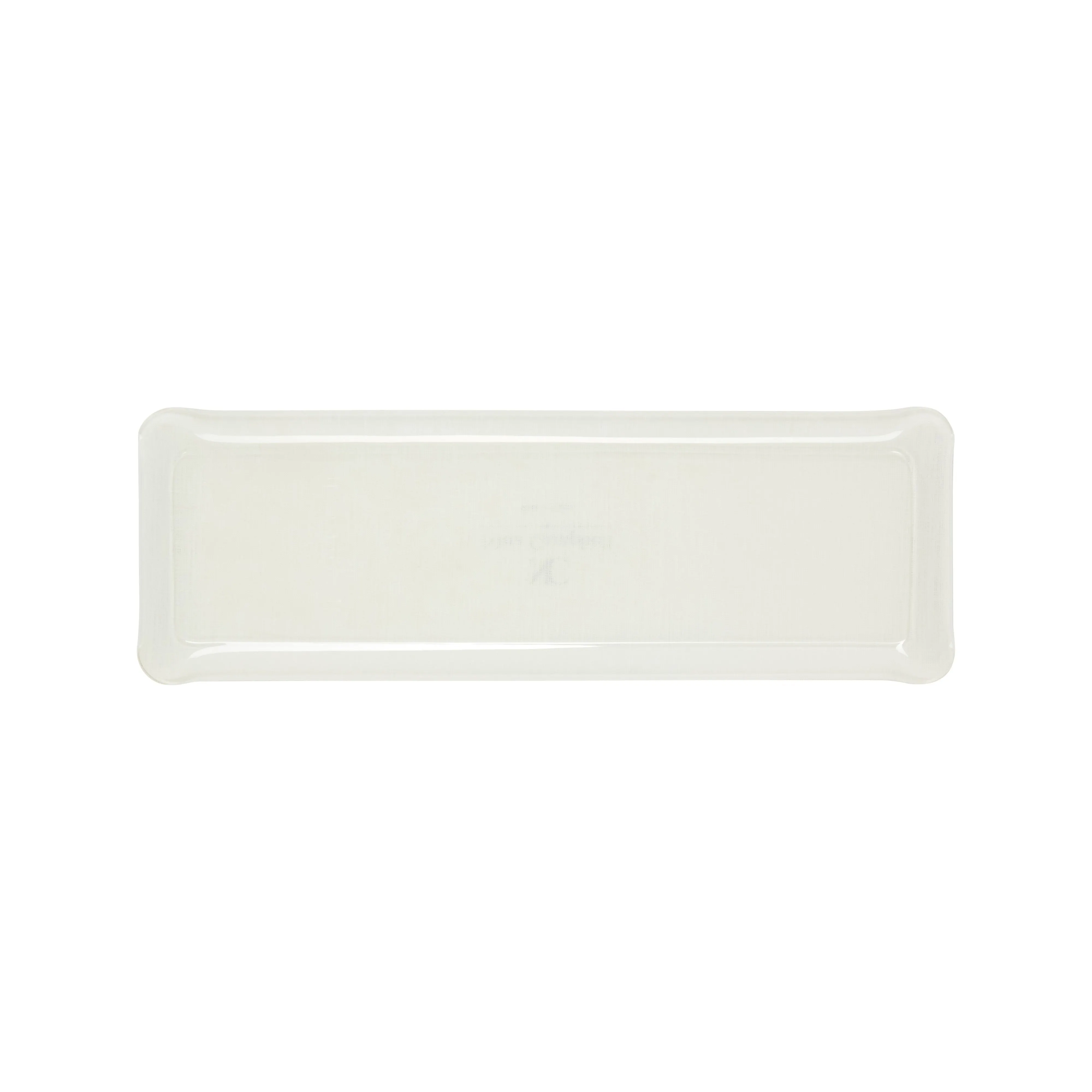 Fabric Tray Oblong White