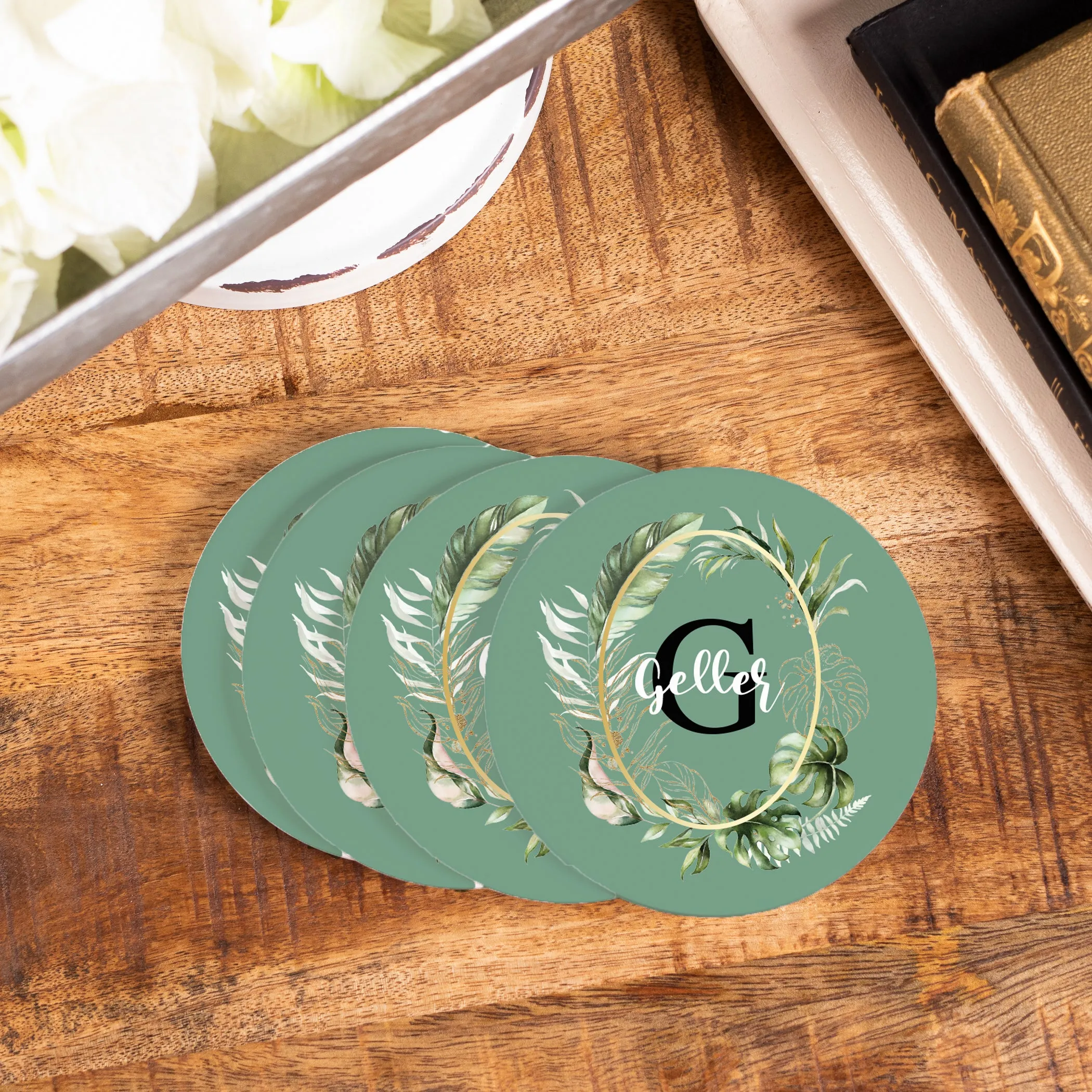 Feathered Wreath Coasters