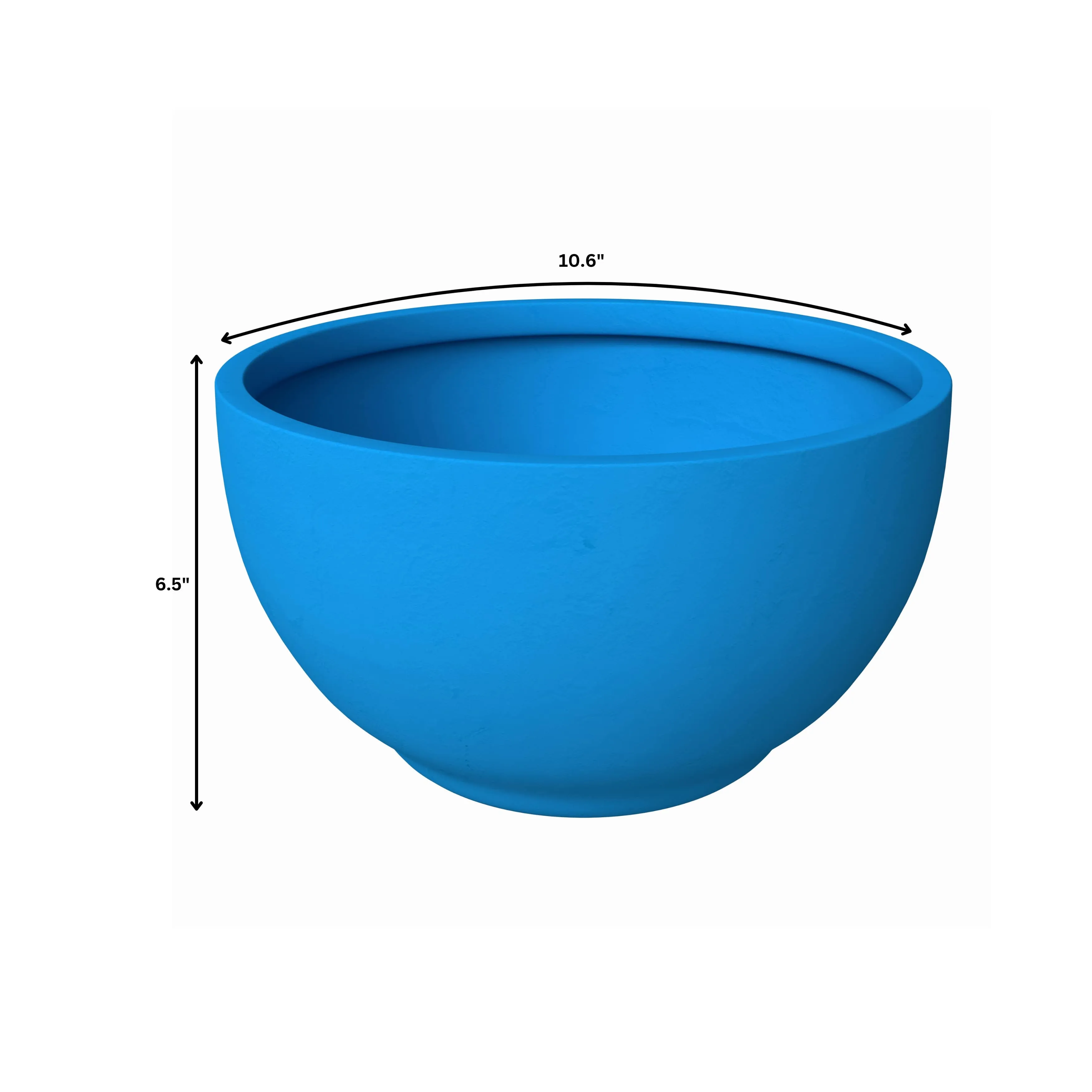 Grove Modern 3-Piece Round Planter Set in Fiberstone Weather Resistant Design