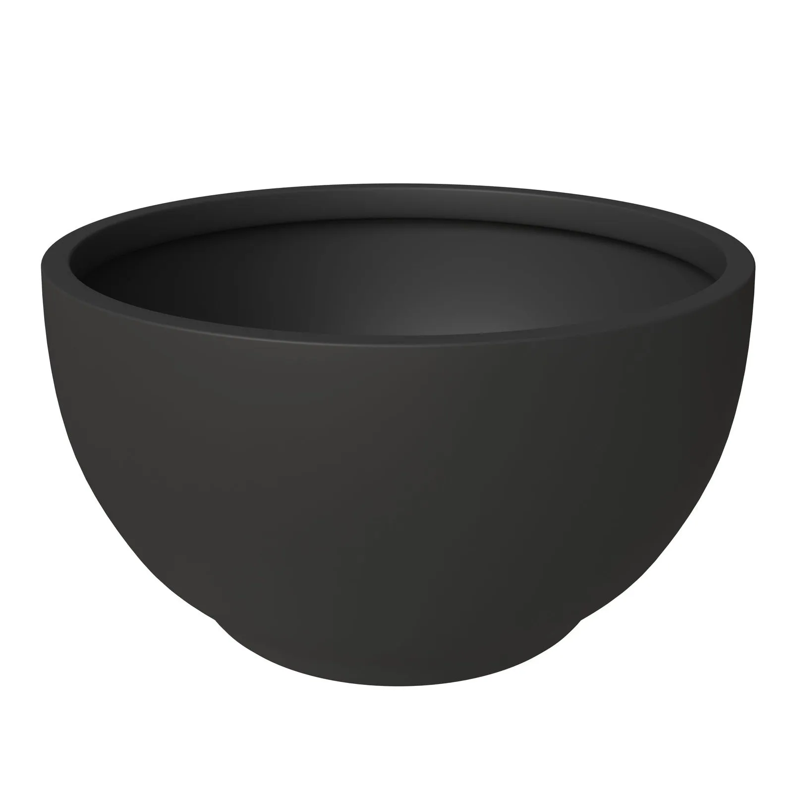 Grove Modern 3-Piece Round Planter Set in Fiberstone Weather Resistant Design