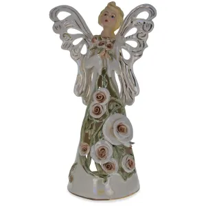 Guardian Angel Ceramic Figurine 14 Inches