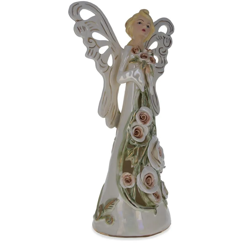 Guardian Angel Ceramic Figurine 14 Inches