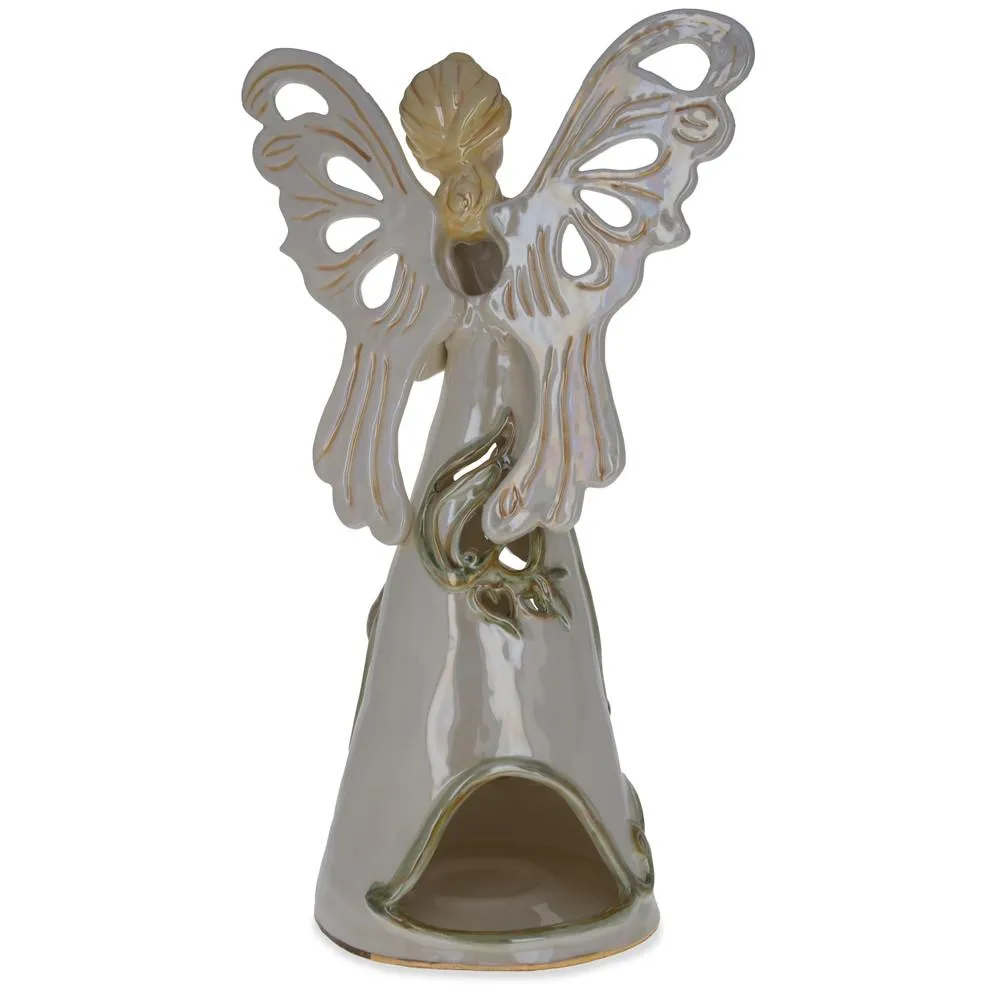 Guardian Angel Ceramic Figurine 14 Inches