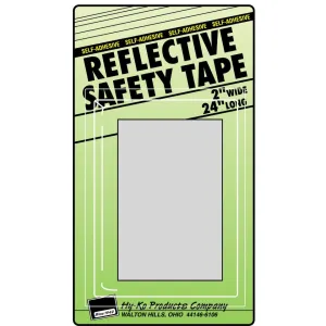 Hy-Ko 2 In. W. x 24 In. L. Silver Stripe Reflective Safety Tape