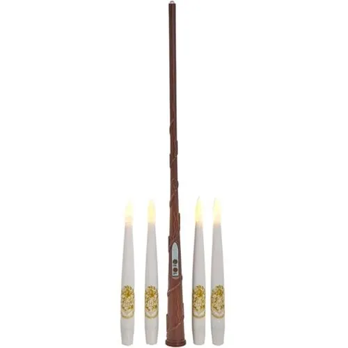 Kurt Adler - Harry Potter LED Floating Candles with Wand Remote 11-Piece Ornament Set