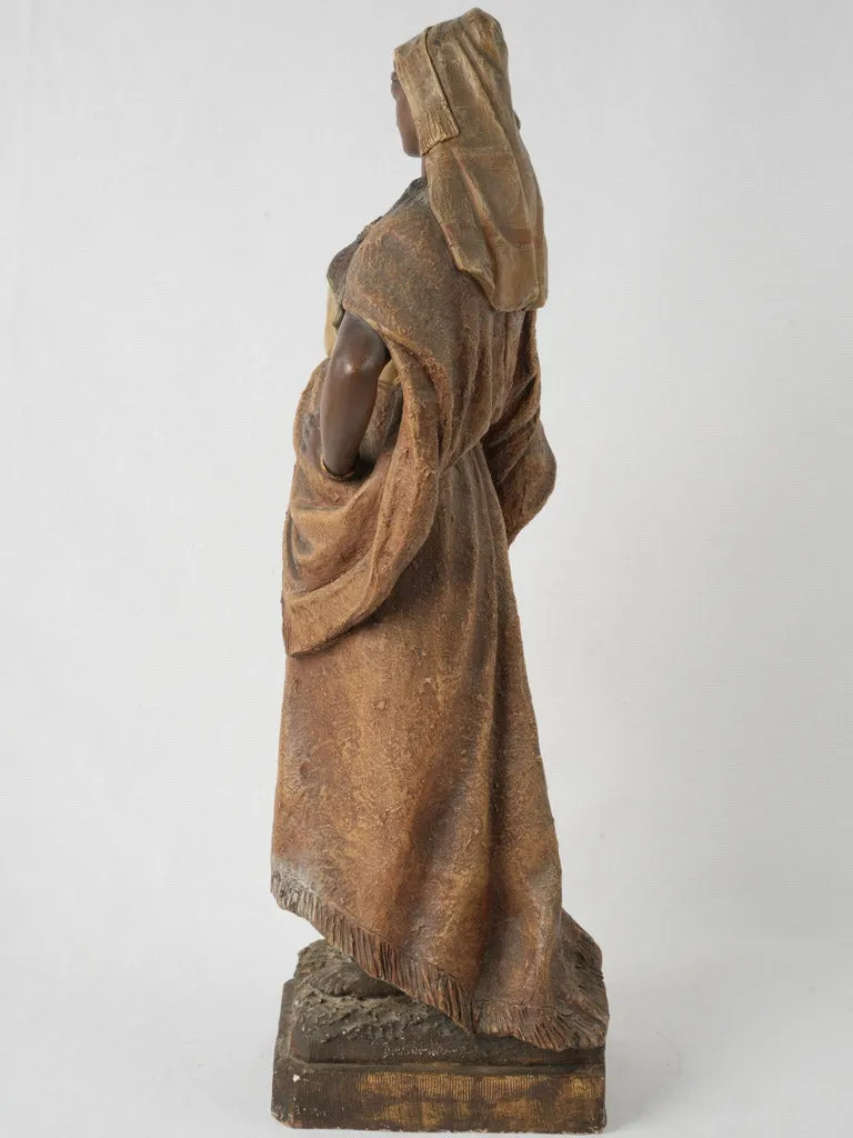 Late 19th-Century  Terracotta Statue of Abla, Desurmont & Goldscheider (1845–1897) 28¼"