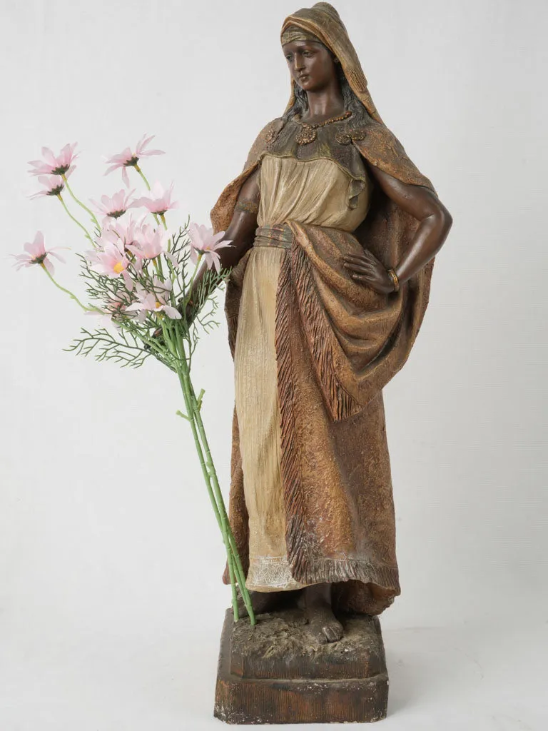 Late 19th-Century  Terracotta Statue of Abla, Desurmont & Goldscheider (1845–1897) 28¼"