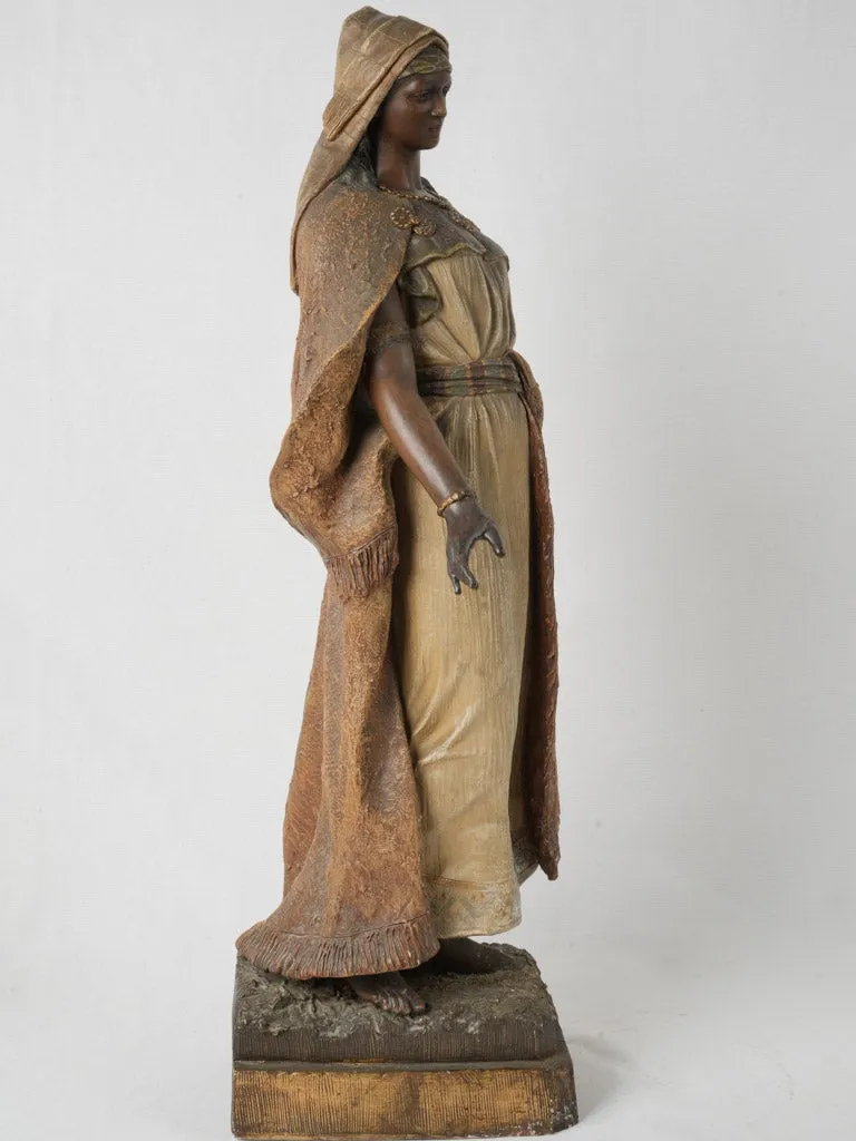 Late 19th-Century  Terracotta Statue of Abla, Desurmont & Goldscheider (1845–1897) 28¼"