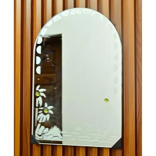 LED Lighted Vanity Mirror with Touch Sensor, Wall Mounted, Square Shape, for Home