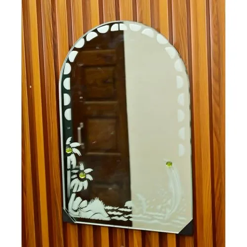 LED Lighted Vanity Mirror with Touch Sensor, Wall Mounted, Square Shape, for Home