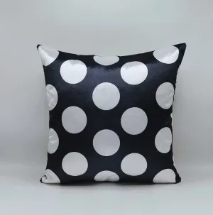 Luxury Black And White Velvet Cushions Cover 16″ x 16″ 1040495