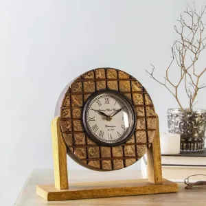 Madras Vintage 9" Table Clock