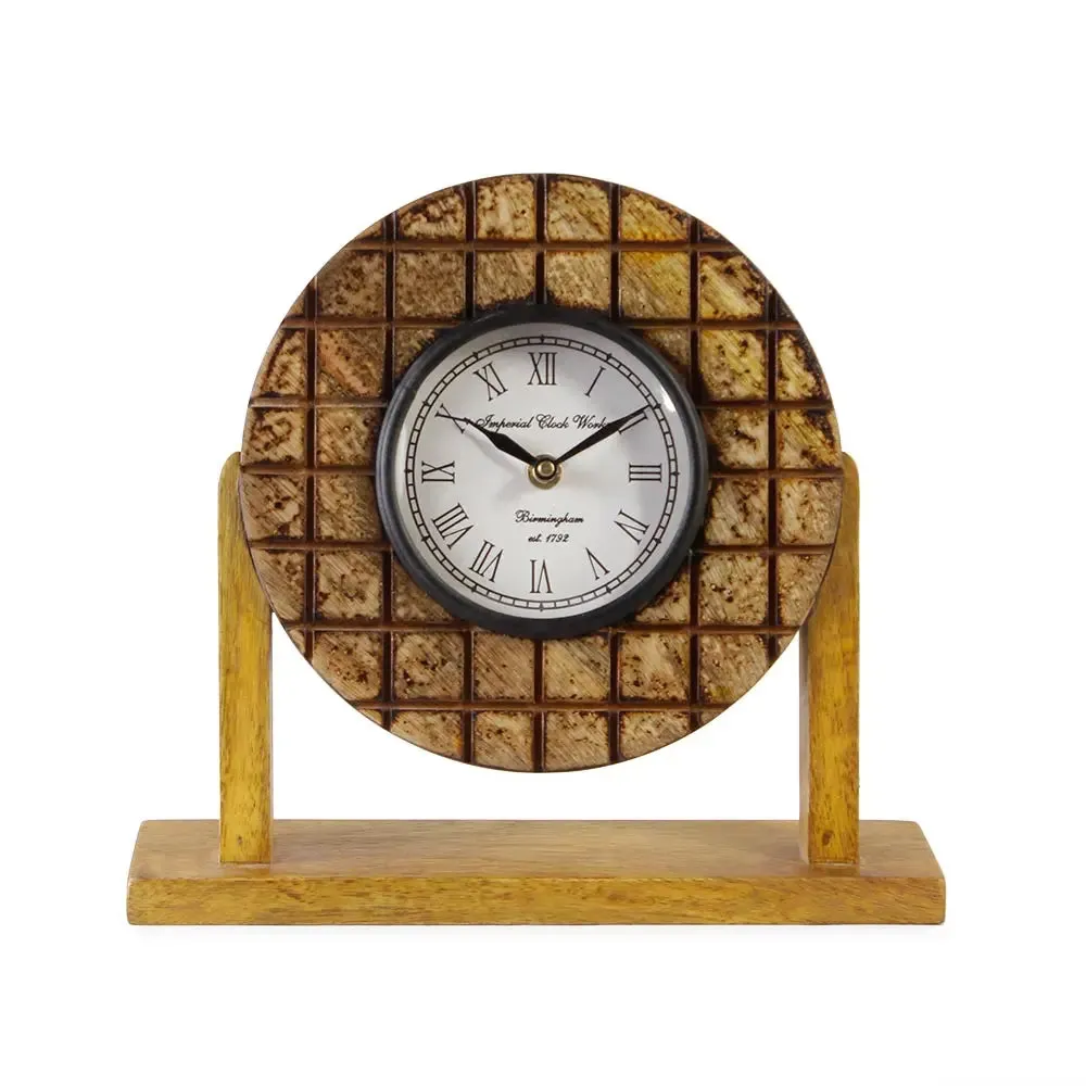 Madras Vintage 9" Table Clock