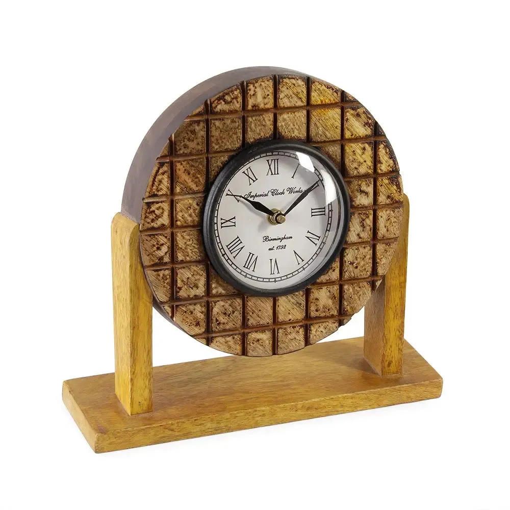 Madras Vintage 9" Table Clock